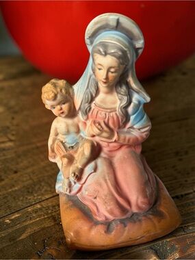 Vintage Chadwick Miller Madonna and Child Ceramic Figurine Religious Statue